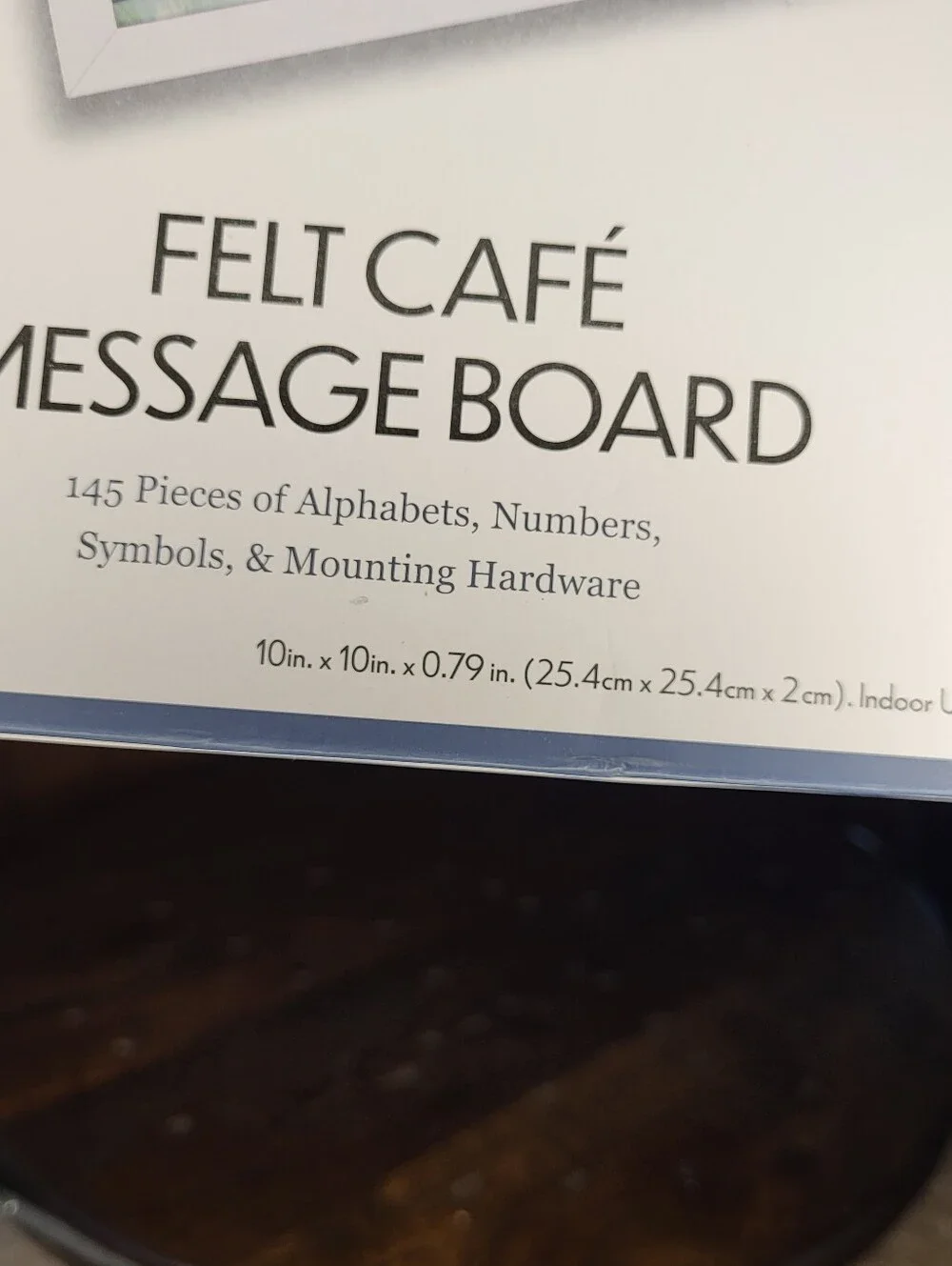 Felt Café Message Board - Pastel Rainbow